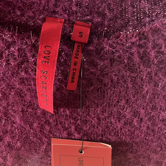 NWT $54 Love Scarlet Berry Crumble Sweater - Picture 3 of 3
